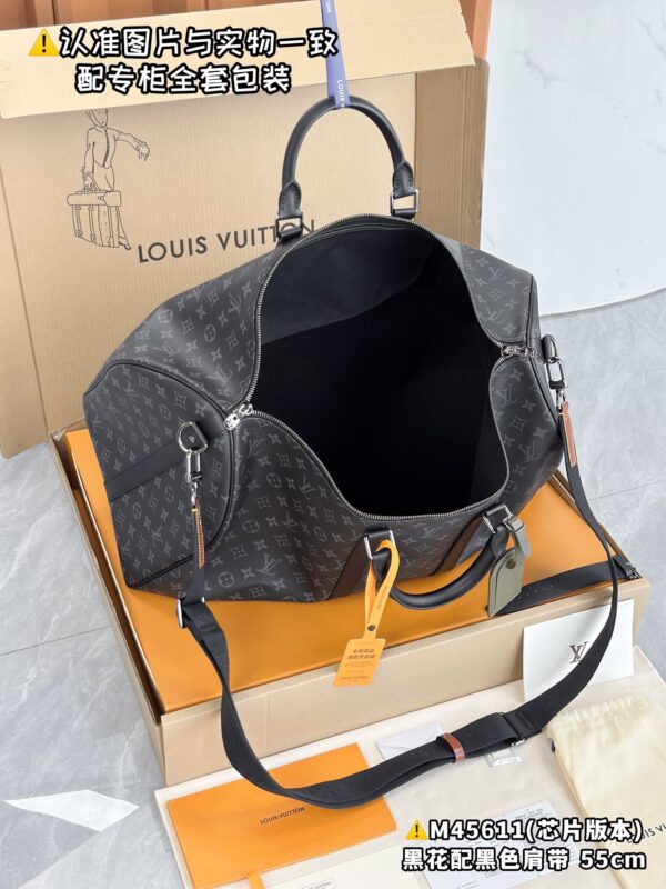M45611 Large Size Keepall 55 Monogram Eclipse Size 55 x 31 x 24 cm