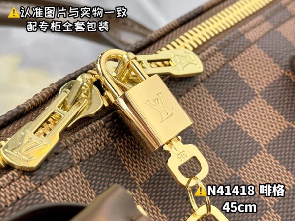 img_7773 N41418 Coffee Small KEEPALL BANDOULIÈRE 45 Size 45 x 27 x 20 cm