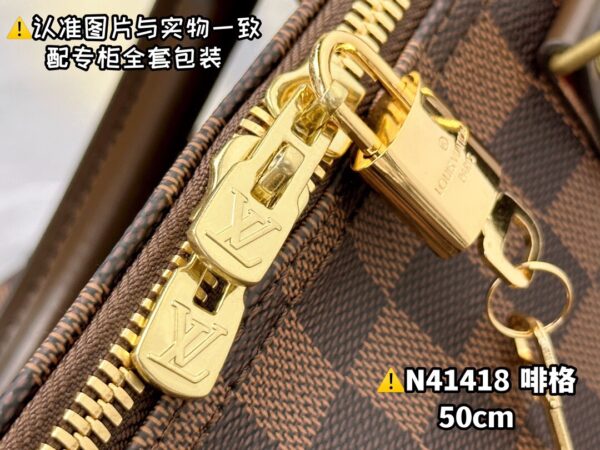 img_7796 N41418 Coffee Medium KEEPALL BANDOULIÈRE 50 Size 50 x 29 x 22 cm