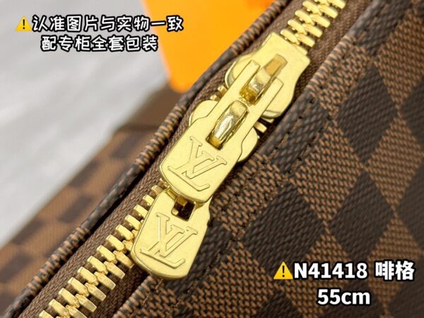 N41418 Coffee Large KEEPALL BANDOULIÈRE 55 Size 55 x 31 x 24 cm