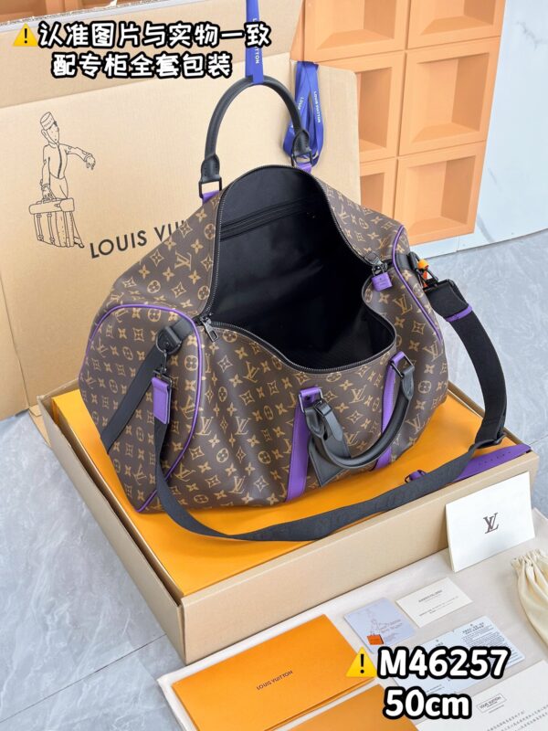 M46257 Keepall Bandoulière 50 Monogram Macassar Size 50 x 29 x 23 Size