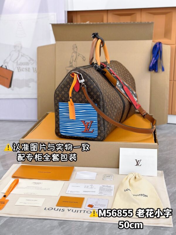 img_7918 M56855 KEEPALL BANDOULIERE 50 Patchwork 50x29x23 cm