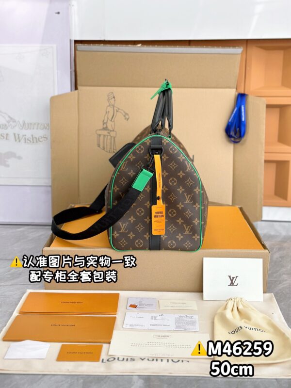 img_7937 M46259 Keepall Bandoulière 50 Monogram Macassar Size 50 x 29 x 23 cm