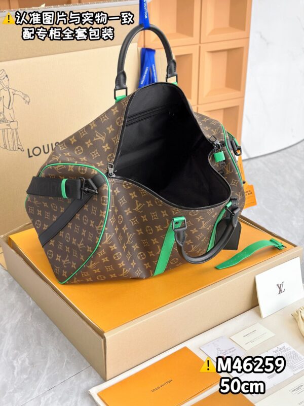 img_7938 M46259 Keepall Bandoulière 50 Monogram Macassar Size 50 x 29 x 23 cm