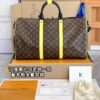 M46256 Keepall Bandoulière 50 Monogram Macassar Size 50 x 29 x 23 cm
