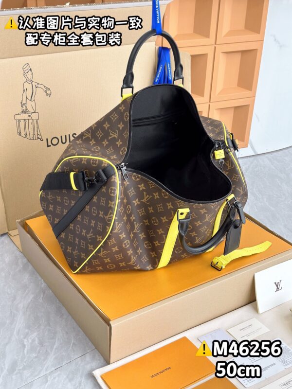 M46256 Keepall Bandoulière 50 Monogram Macassar Size 50 x 29 x 23 cm