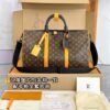 M46703 New Small KEEPALL BANDOULIÈRE 45 Monogram Macassar 45 x 27 x 20 cm