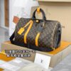 M46703 New Small KEEPALL BANDOULIÈRE 45 Monogram Macassar 45 x 27 x 20 cm