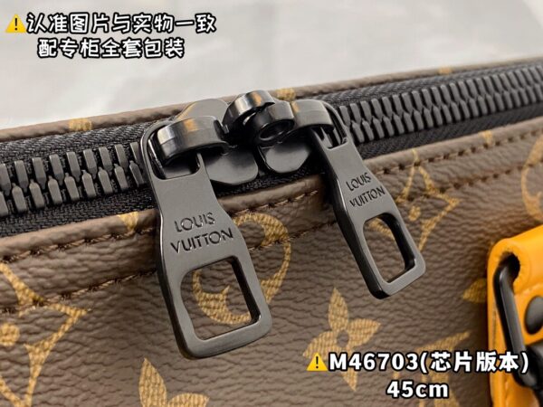 M46703 New Small KEEPALL BANDOULIÈRE 45 Monogram Macassar 45 x 27 x 20 cm