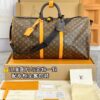 M46703 New Large KEEPALL BANDOULIÈRE 55 Monogram Macassar 55 x 31 x 26 cm
