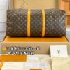 M46703 New Large KEEPALL BANDOULIÈRE 55 Monogram Macassar 55 x 31 x 26 cm