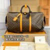 M46703 New Large KEEPALL BANDOULIÈRE 55 Monogram Macassar 55 x 31 x 26 cm
