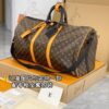 M46703 New Large KEEPALL BANDOULIÈRE 55 Monogram Macassar 55 x 31 x 26 cm