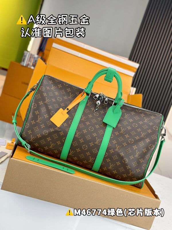 M46774 Keepall Bandoulière 50 Monogram Macassar Size 50 x 29 x 23 cm