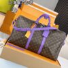 M46775 Keepall Bandoulière 50 Monogram Macassar Size 50 x 29 x 23 cm