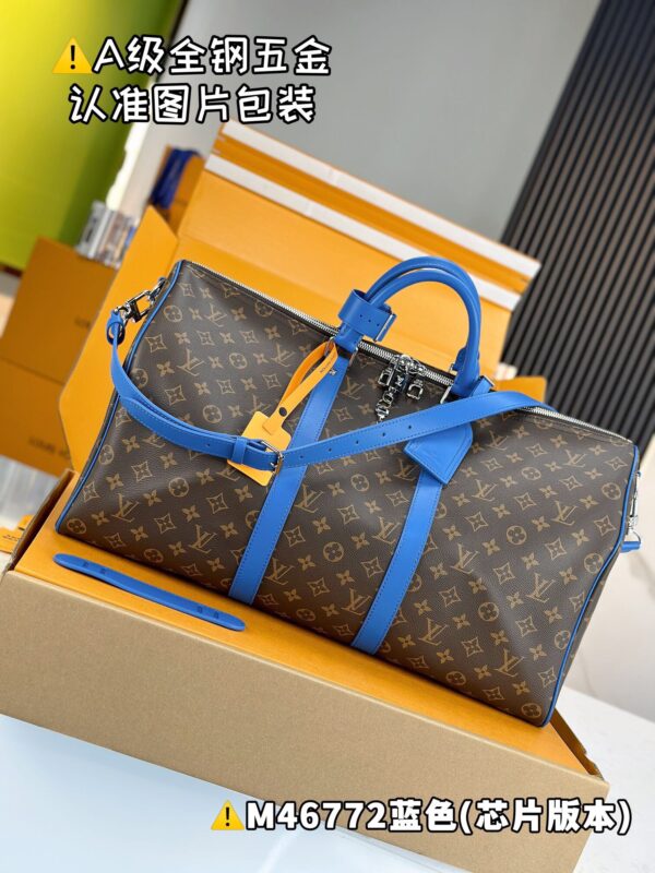 M46772 Keepall Bandoulière 50 Monogram Macassar Size 50 x 29 x 23 cm