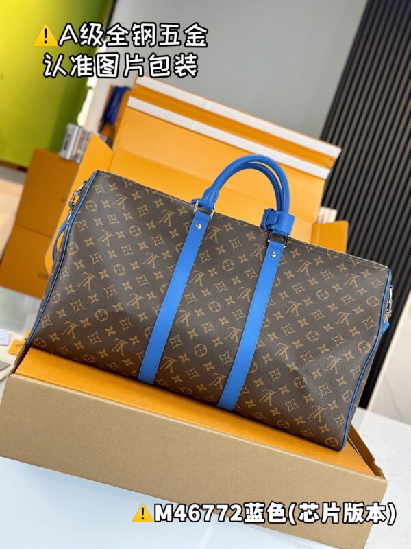M46772 Keepall Bandoulière 50 Monogram Macassar Size 50 x 29 x 23 cm