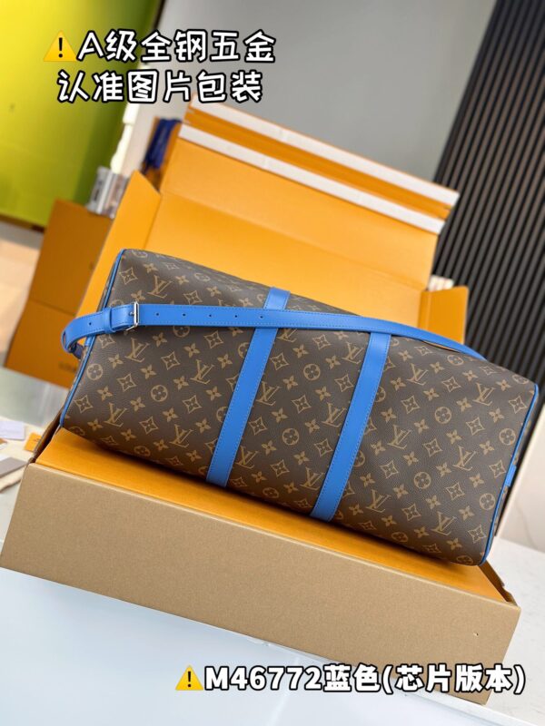M46772 Keepall Bandoulière 50 Monogram Macassar Size 50 x 29 x 23 cm