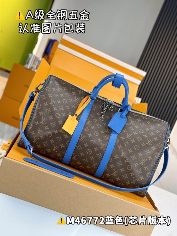 M46772 Keepall Bandoulière 50 Monogram Macassar Size 50 x 29 x 23 cm
