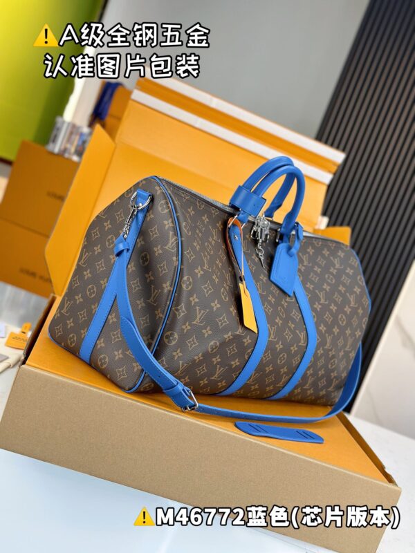 M46772 Keepall Bandoulière 50 Monogram Macassar Size 50 x 29 x 23 cm