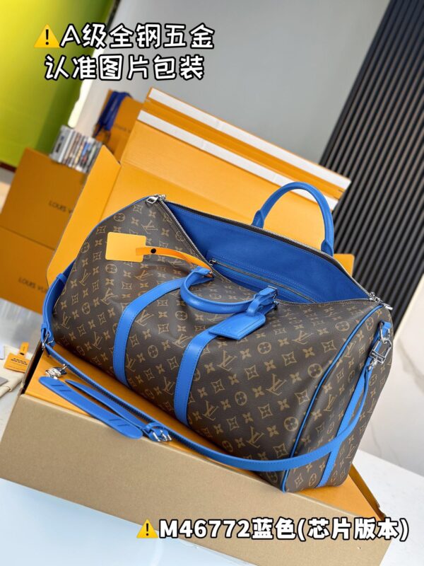 M46772 Keepall Bandoulière 50 Monogram Macassar Size 50 x 29 x 23 cm