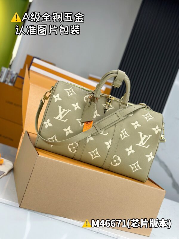 M46671 Keepall Bandoulière 45 Monogram Empreinte Size 45 x 27 x 20 cm