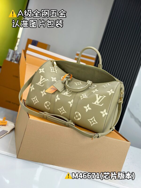 M46671 Keepall Bandoulière 45 Monogram Empreinte Size 45 x 27 x 20 cm