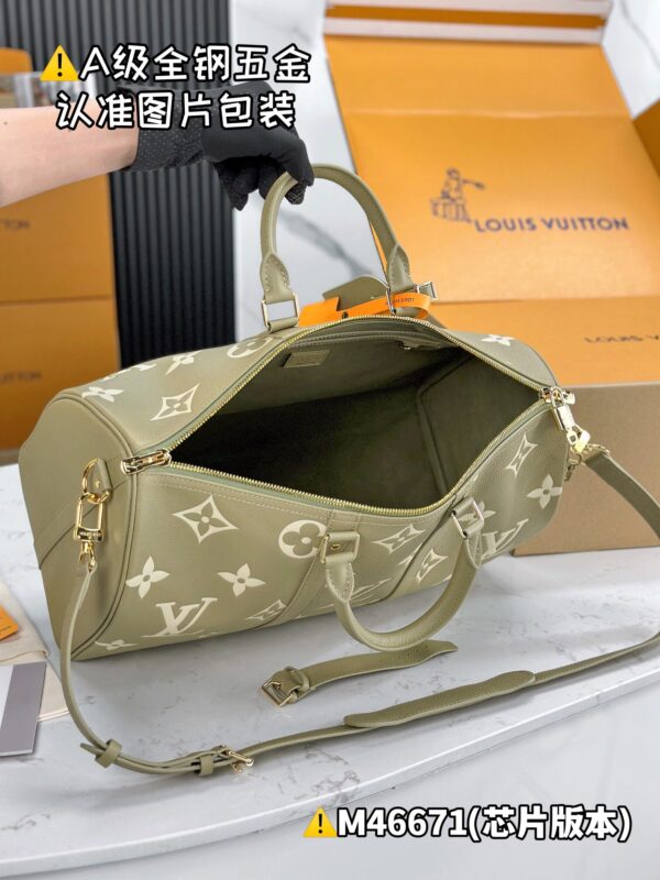 M46671 Keepall Bandoulière 45 Monogram Empreinte Size 45 x 27 x 20 cm