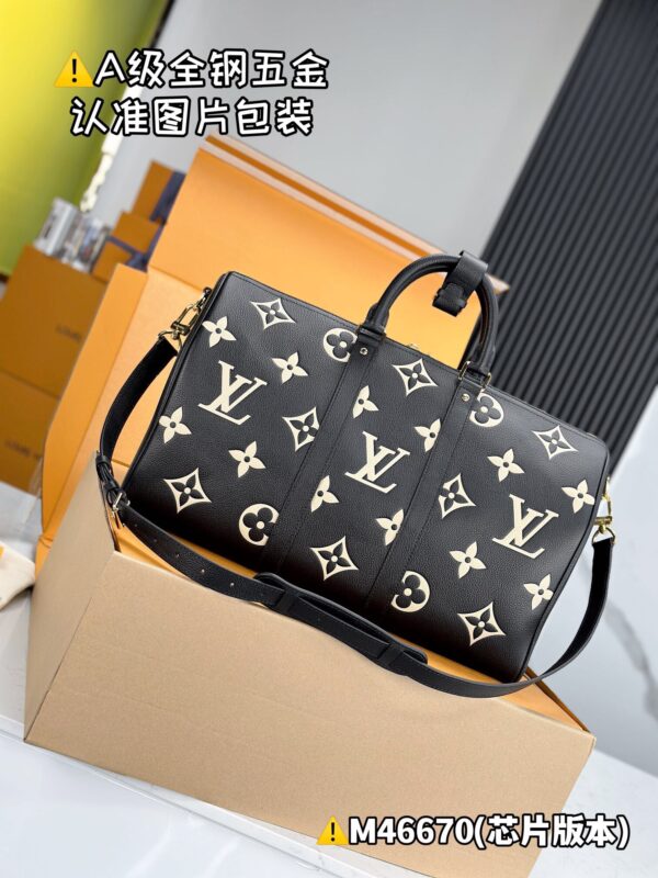 M46670 Keepall Bandoulière 45 Monogram Empreinte Size 45 x 27 x 20 cm