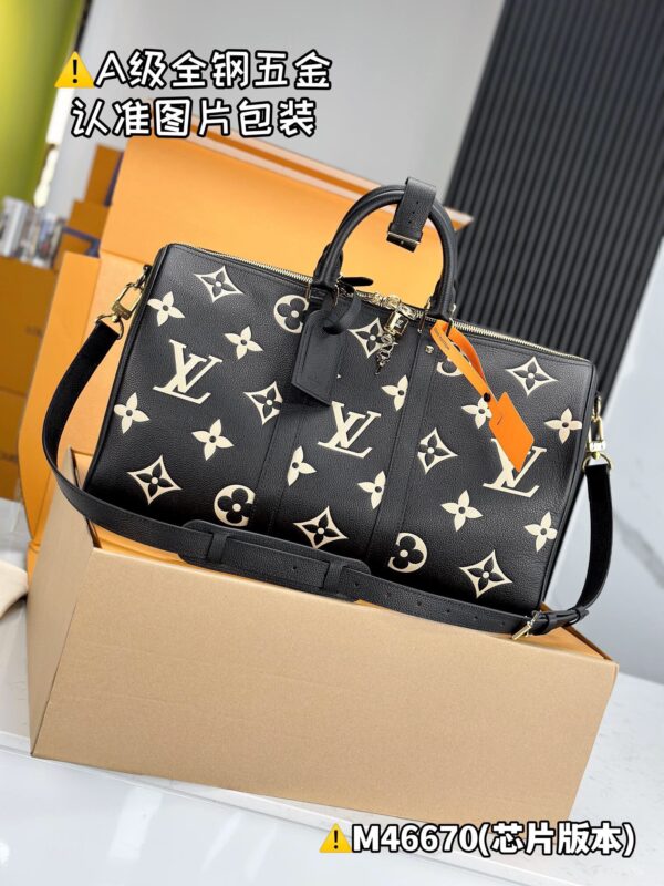 M46670 Keepall Bandoulière 45 Monogram Empreinte Size 45 x 27 x 20 cm