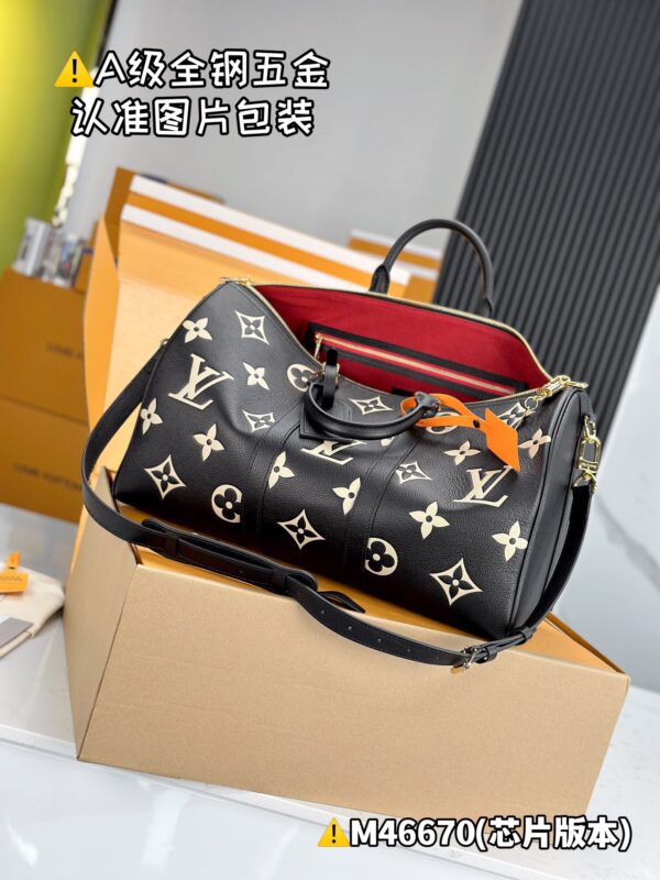M46670 Keepall Bandoulière 45 Monogram Empreinte Size 45 x 27 x 20 cm