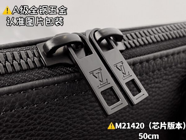 M21420 Full Leather Large KEEPALL BANDOULIÈRE 50 Aerogram Size 50 x 29 x 23 cm