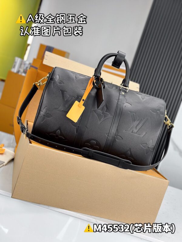 M45532 Keepall Bandoulière 45 Monogram Empreinte Giant Size 45 x 27 x 20 cm