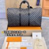 N41418 Large KEEPALL BANDOULIÈRE 55 Monogram Eclipse Size 55 x 31 x 24 cm