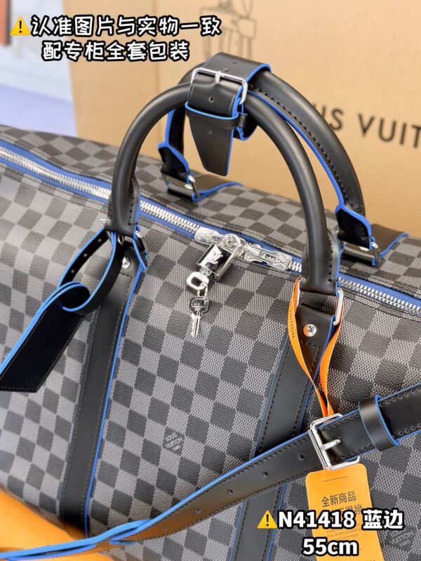 N41418 Large KEEPALL BANDOULIÈRE 55 Monogram Eclipse Size 55 x 31 x 24 cm