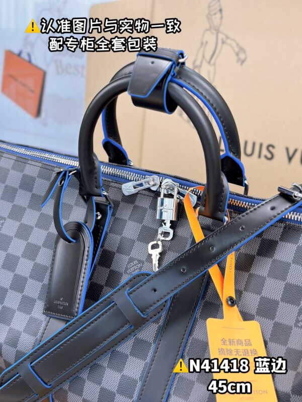 N41418 Small KEEPALL BANDOULIÈRE 45 Monogram Eclipse Size 45 x 27 x 20 cm