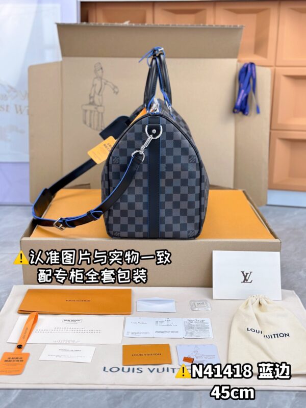 N41418 Small KEEPALL BANDOULIÈRE 45 Monogram Eclipse Size 45 x 27 x 20 cm