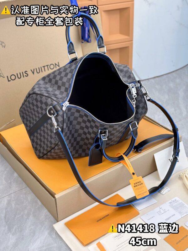 N41418 Small KEEPALL BANDOULIÈRE 45 Monogram Eclipse Size 45 x 27 x 20 cm