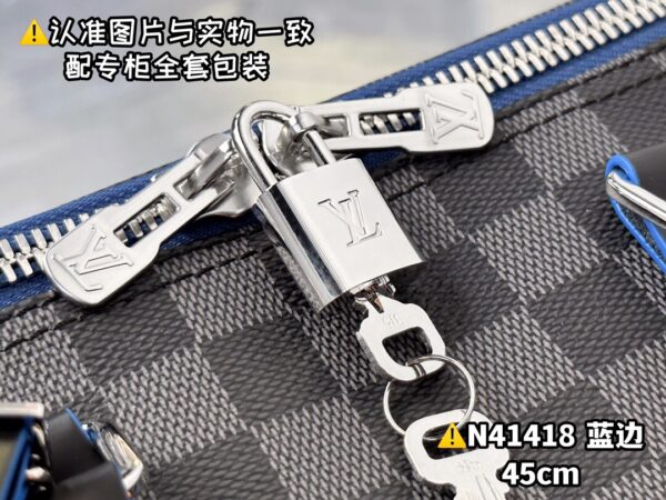N41418 Small KEEPALL BANDOULIÈRE 45 Monogram Eclipse Size 45 x 27 x 20 cm