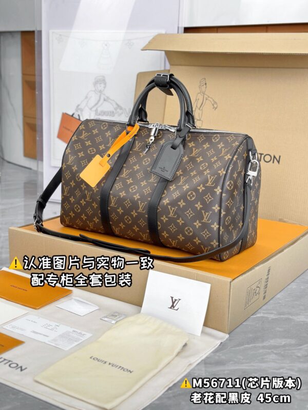 M56711 Small KEEPALL BANDOULIÈRE 45 Monogram Eclipse Size 45 x 27 x 20 cm