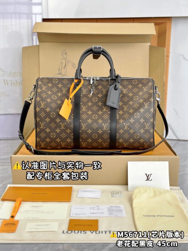 M56711 Small KEEPALL BANDOULIÈRE 45 Monogram Eclipse Size 45 x 27 x 20 cm