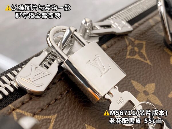 M56711 Large KEEPALL BANDOULIÈRE 55 Monogram Eclipse Size 55 x 31 x 24 cm