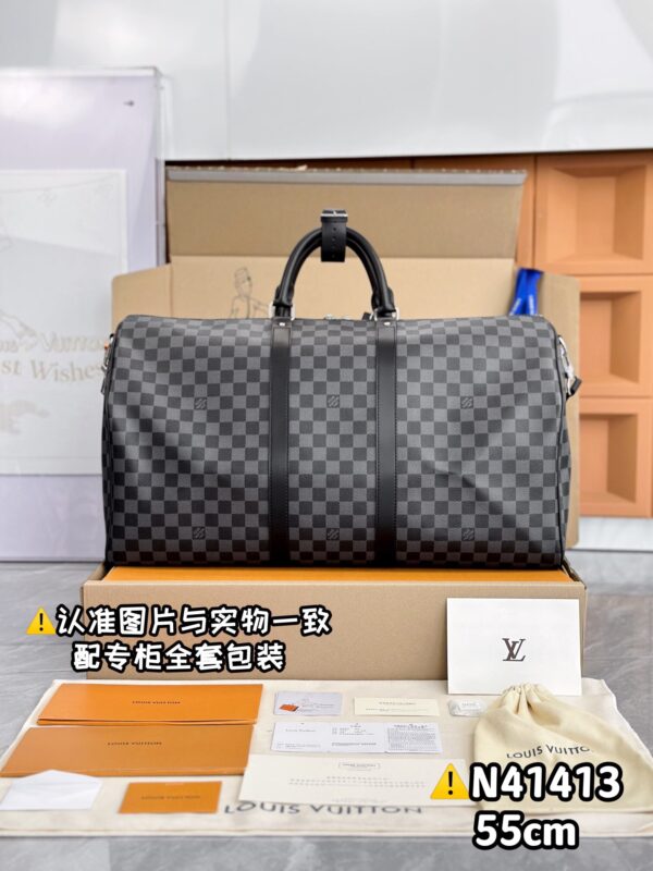img_8445 N41418 Haig Large KEEPALL BANDOULIÈRE 55 Size 55 x 31 x 24 cm