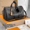 M40569 Small KEEPALL BANDOULIÈRE 45 Black Monogram Size 45 x 27 x 20 cm