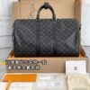 M40569 Medium KEEPALL BANDOULIÈRE 50 Black Monogram Size 50 x 29 x 22 cm