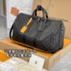 M40569 Medium KEEPALL BANDOULIÈRE 50 Black Monogram Size 50 x 29 x 22 cm