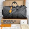 M40569 Large KEEPALL BANDOULIÈRE 55 Black Monogram Size 55 x 31 x 24 cm