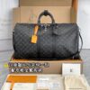 M40569 Large KEEPALL BANDOULIÈRE 55 Black Monogram Size 55 x 31 x 24 cm