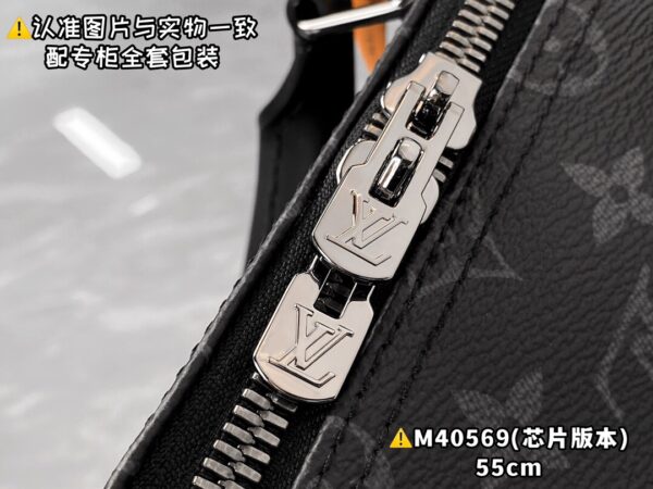 M40569 Large KEEPALL BANDOULIÈRE 55 Black Monogram Size 55 x 31 x 24 cm