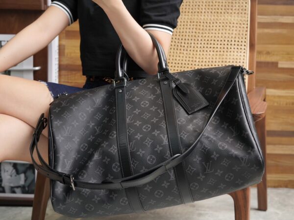 Model Reality Pats M40569 Small KEEPALL BANDOULIÈRE 45 Black Monogram Size 45 x 27 x 20 cm